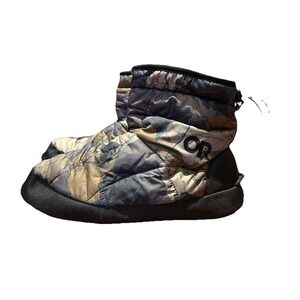 Outdoor Research Men's Tundra Aerogel Insulated Warm Booties Sz Large Camo